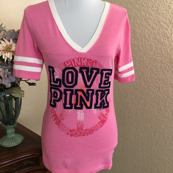 Vintage VS PINK Varsity Short Sleeve Tee - Picture 3 of 10